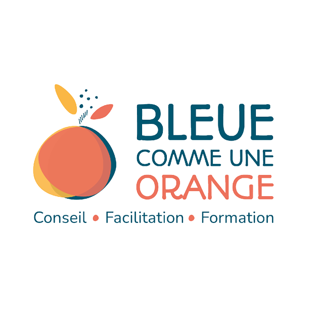 logo bleue comme une orange